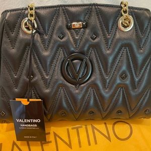 ***S0LD**Valentino Mario Valentino Angelina Black Studded Purse. NWT.